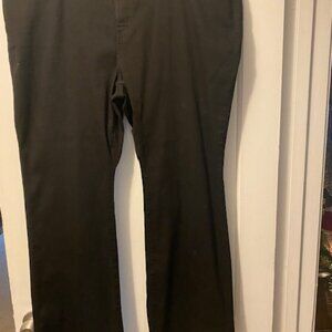 Levi Strauss 725 Jeans Black High Rise Flat Front Zip Fly Bootcut Jeans 20X30